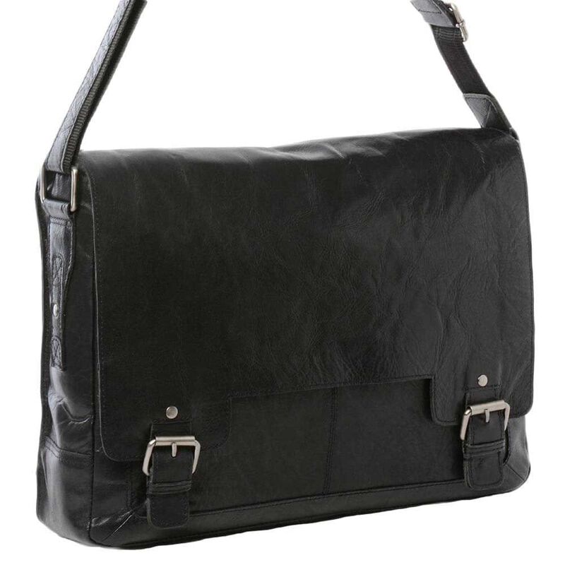 Ashwood Mens Leather Laptop Messenger Bag image number 1